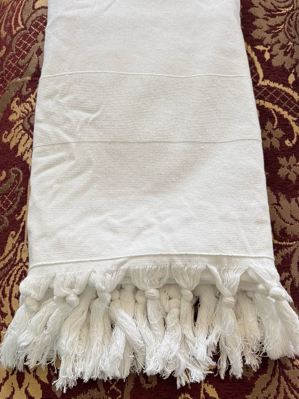 White Tassel Egyptian Cotton Bath Sheets - Home Accents - Set of 2